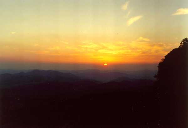 západ slnka na Sitne